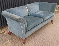 1910 Howard and Sons Baring sofa on turned legs _4.JPG